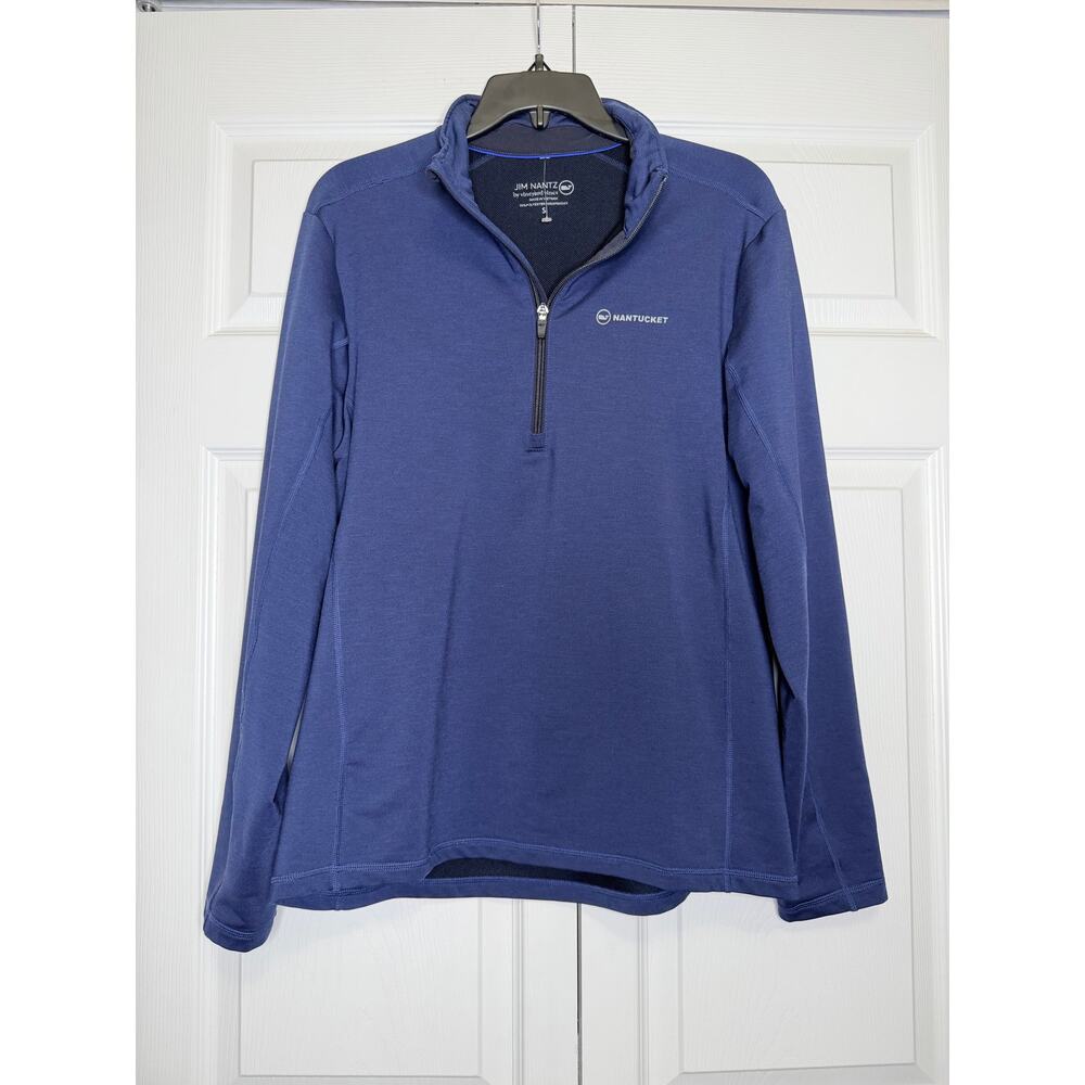 Vineyard Vines Men’s Jim Nantz Performance 1/4-zip Pullover In Blue Size S